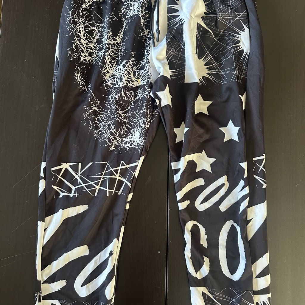 Kids Black & White Graphic Leggings